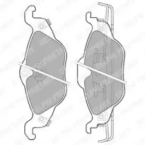 Комплект тормозных колодок (DELPHI: LP1673)