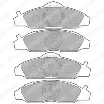Комплект тормозных колодок (DELPHI: LP1817)