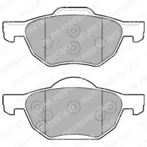 Комплект тормозных колодок (DELPHI: LP1862)