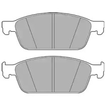 Комплект тормозных колодок (DELPHI: LP2495)