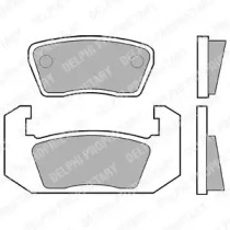 Комплект тормозных колодок (DELPHI: LP25)