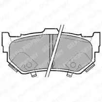 Комплект тормозных колодок (DELPHI: LP404)