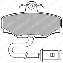 Комплект тормозных колодок (DELPHI: LP430)