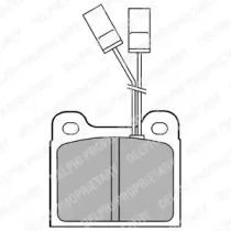 Комплект тормозных колодок (DELPHI: LP477)