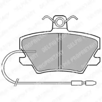 Комплект тормозных колодок (DELPHI: LP518)