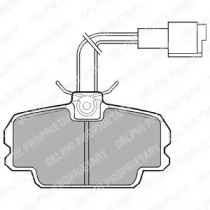 Комплект тормозных колодок (DELPHI: LP592)