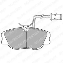 Комплект тормозных колодок (DELPHI: LP598)