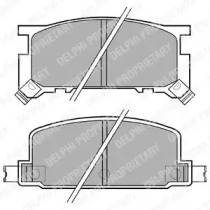 Комплект тормозных колодок (DELPHI: LP634)