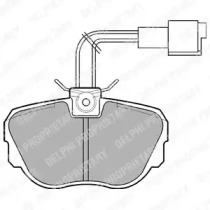 Комплект тормозных колодок (DELPHI: LP647)