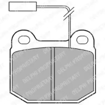 Комплект тормозных колодок (DELPHI: LP712)