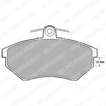 Комплект тормозных колодок (DELPHI: LP778)