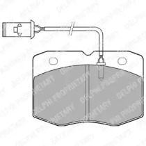 Комплект тормозных колодок (DELPHI: LP970)