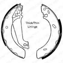 Комлект тормозных накладок (DELPHI: LS1617)