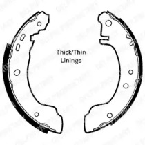 Комлект тормозных накладок (DELPHI: LS1620)