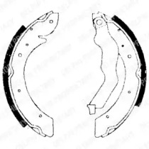 Комлект тормозных накладок (DELPHI: LS1714)
