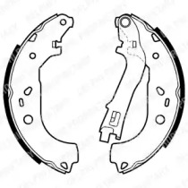 Комлект тормозных накладок (DELPHI: LS1979)