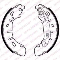 Комлект тормозных накладок (DELPHI: LS2050)