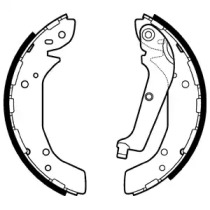 Комлект тормозных накладок (DELPHI: LS2117)