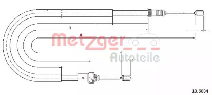 Трос (METZGER: 10.6034)