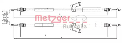 Трос (METZGER: 10.8225)