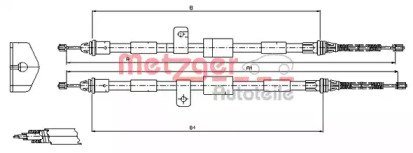 Трос (METZGER: 11.5458)