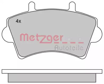 Комплект тормозных колодок (METZGER: 1170175)