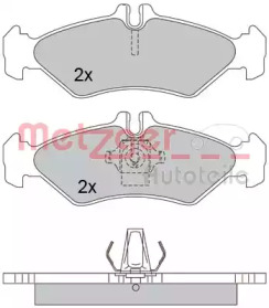 Комплект тормозных колодок (METZGER: 1170237)