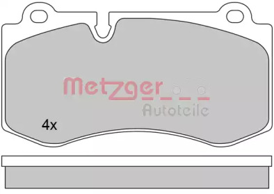 Комплект тормозных колодок (METZGER: 1170383)