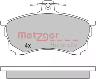 Комплект тормозных колодок (METZGER: 1170453)