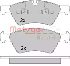 Комплект тормозных колодок (METZGER: 1170464)