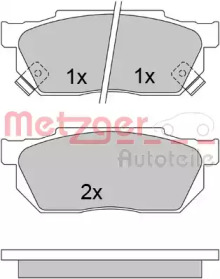 Комплект тормозных колодок (METZGER: 1170527)
