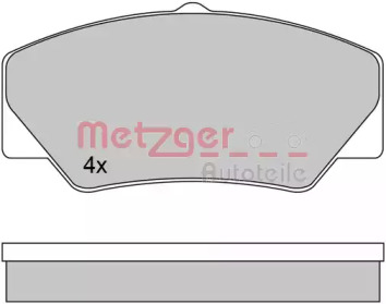 Комплект тормозных колодок (METZGER: 1170599)