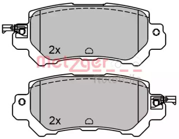 Комплект тормозных колодок (METZGER: 1170787)