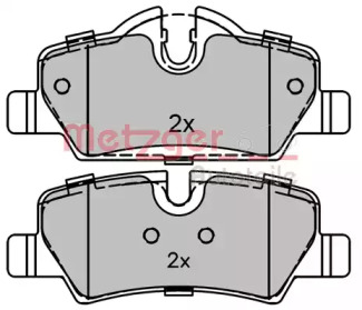 Комплект тормозных колодок (METZGER: 1170819)