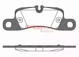 Комплект тормозных колодок (METZGER: 1170778)