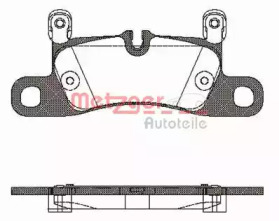 Комплект тормозных колодок (METZGER: 1170779)
