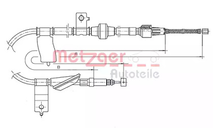 Трос (METZGER: 17.4015)