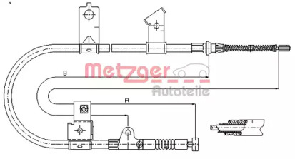 Трос (METZGER: 17.0001)