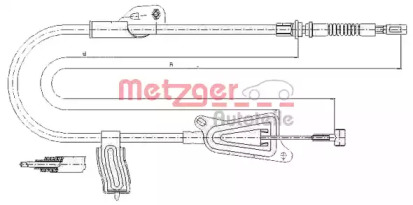 Трос (METZGER: 17.0124)