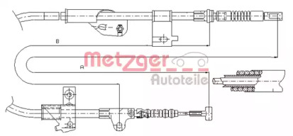 Трос (METZGER: 17.0235)