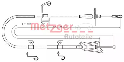 Трос (METZGER: 17.0336)