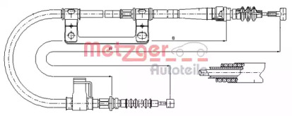 Трос (METZGER: 17.0579)