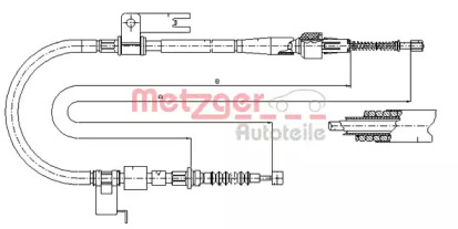 Трос (METZGER: 17.0589)