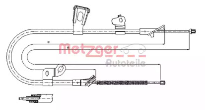 Трос (METZGER: 17.1078)