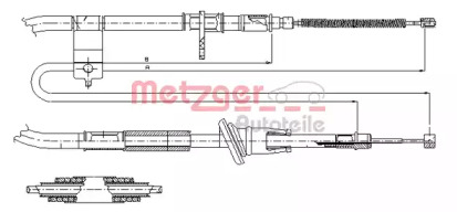 Трос (METZGER: 17.2518)