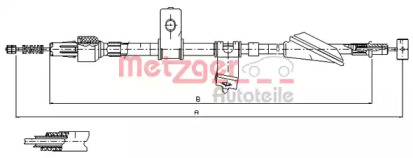 Трос (METZGER: 17.5035)