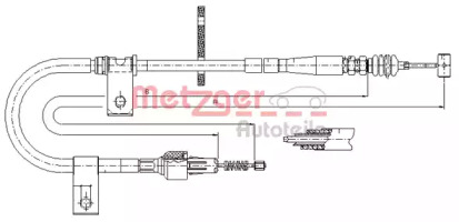 Трос (METZGER: 17.5041)