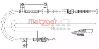 Трос (METZGER: 17.6043)