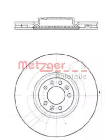 Тормозной диск (METZGER: 25259 V)