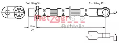 Шлангопровод (METZGER: 4110011)